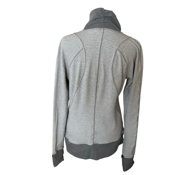Lululemon Runderful 1/2 Zip Mini Check Pique White Heathered Slate Size - Picture 3 of 15